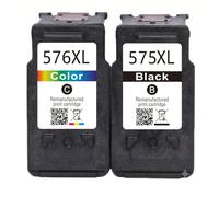 PG575/CL576 Cartuchos De Tinta Compatibles Con Canon PIXMA TS3550i TS3551i TR4750i TR4751i, Negro/Tricolor, 18ml, Chip, 600/450 Páginas(1Set 575XL 576XL)