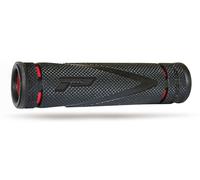 PG838 MANGO PARA ATV (22+22 MM, LONGITUD 125 MM) COLOR NEGRO/ROJO (DOS COMPONENT