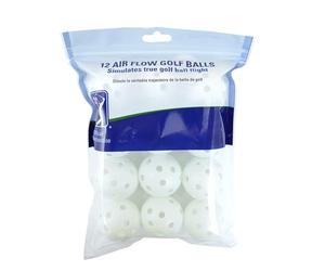 PGA Tour Airflow - Pelotas de Golf para diversión, Paquete de 12, Color Blanco