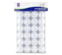 PGA Tour Air Flow Übungs Golfball Set de 24 Bolas para práctica de Golf de Flujo de Aire, Unisex, Blanco