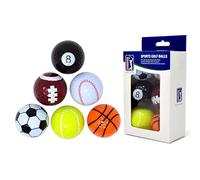 PGA Tour Einzigartige Fun Sport Golfbälle (6er Originales y Divertidas Bolas de Golf y Otros Deportes (Set de 6), Unisex, Multicolor