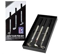 PGA Tour - Set de Regalo con 3 bolígrafos en Forma de Palos de Golf