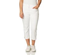 PGA TOUR Women's Motionflux 26" Tech Capris with Comfort Stretch, Bright White, 6