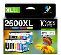 PGI-2500XL Cartucce d'inchiostro Compatibili con Canon PGI 2500XL 2500 XL Cartuccia per Canon Maxify MB5050 MB5150 MB5155 MB5350 MB5450 MB5455 iB4050 iB4150 (4 Nero,2 Ciano,2 Magenta,2 Giallo-10 Pack)