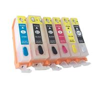 PGI-525 CLI-526 Refillable Ink Cartridge For IP4850 IP4950 MG5150 MG5250 MG5350 MG6150 MG6250 MG8150 MG8250 MX715 Printer(Empty-6pcs)