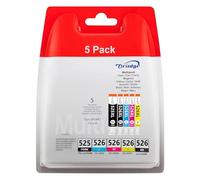 PGI-525XL CLI-526XL Cartucce d'inchiostro Sostituzione Compatibili per Canon 525 526 XL per Canon MX895 IX6550 MX715 IP4950 IP6550 MG5120 MG5150 MG5350 MG5250 (PGBK Nero Ciano Magenta Giallo)