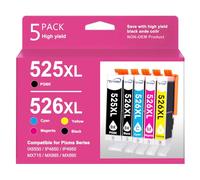 PGI-525XL CLI-526XL Cartuchos de Tinta para Cartucho de Tinta Canon 525 526 XL Multipack para Canon Pixma Canon MX895 IX6550 MX715 IP4950 IP6550 MG5120 MG5150 MG5350 MG5250