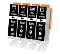 PGI-570XL Cartucho de Tinta Compatible para Canon PGI-570 XL PGBK para Canon Pixma TS5050 MG5750 TS5053 MG6850 MG5751 TS5051 TS6051 MG6852 TS5055 MG5753 TS6050 MG6851 (Negro)