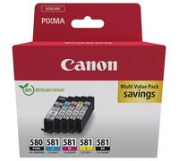 Pgi-580/Cli-581 Genuino Tinta Cartuchos Multipack 580 Pigmento Negro 581 /C /M