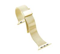 PGLVLZFGFN Mujer Milanese pulsera compatible for iWatch 38mm 40mm 42mm compatible for la serie de relojes de Apple 5 44mm correa pequeña cintura slimm pulsera accesorios Correa de reloj(Gold,38mm)