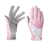 PGM Guantes de golf para mujer, un par, sistema de agarre mejorado, frescos y cómodos (rosa, 21, XL)