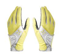 PGM - Guantes de Golf para Mujer, con Sistema de Agarre Mejorado, Guantes cómodos Que Dejan Circular el Aire, Color Amarillo, Talla XS