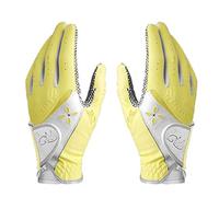 PGM - Guantes de Golf para Mujer, con Sistema de Agarre Mejorado, Guantes cómodos Que Dejan Circular el Aire, Color Amarillo, Talla M