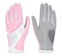 PGM - Guantes de Golf para Mujer, con Sistema de Agarre Mejorado, Guantes cómodos Que Dejan Circular el Aire, Color Rosa, Talla L