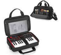 PGmoon Estuche Compatible con el Teclado Controlador MIDI USB Akai Professional MPK Mini MK3 / MPK Mini Play MK3 de 25 Teclas, Bolsa de Viaje para Teclado con Múltiples Bolsillos para Accesorios