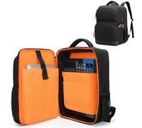 PGmoon Funda para mezclador de DJ compatible con Behringer Q1202USB / Mackie ProFX8v2 / Yamaha MG10XU / TC-Helicon GoXLR y más mezcladores, mochila para mezclador de audio con múltiples bolsillos para