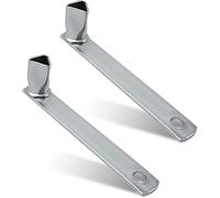 PGonline 2 Piezas Llave Triangular Acero Contador, Llave Maestra para Abrir Puertas, M12 De Los Bomberos Precisión, Triángulo Utilidad Galvanizadas Diámetro 19 mm