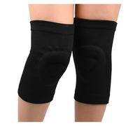 PGPBVLVGHM 1 par de Rodilleras Reductoras de presión for Fitness, Baile, Patinaje, Baloncesto, Ciclismo, de Silicona Fina.(Schwarz,M 30-40CM)