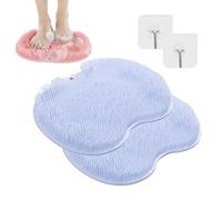 PGPBVLVGHM 2 esponjas de Ducha for pies y Espalda, Almohadillas de Masaje | Cepillo de Espalda de Pared | Cepillo de Masaje de Silicona con ventosas | Alfombrilla for Ducha(Azul)