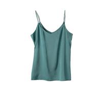 PGPBVLVGHM Camisola for Mujer, Camiseta sin Mangas con Cuello en V, Camisola básica sin Mangas, Camisetas sin Mangas de Seda Satinada, Camisetas sin Mangas for Mujer(B,M)