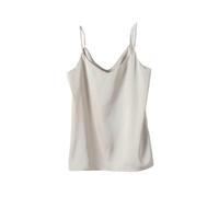 PGPBVLVGHM Camisola for Mujer, Camiseta sin Mangas con Cuello en V, Camisola básica sin Mangas, Camisetas sin Mangas de Seda Satinada, Camisetas sin Mangas for Mujer(C,XXL)