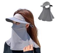 PGPBVLVGHM Visera Transpirable UV for la Cara, protección UPF 50+, for Mujer, Verano, protección for los Ojos, Protector Solar, mascarilla Deportiva