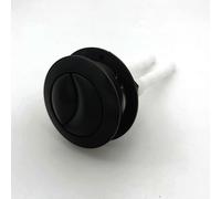PGPGP 1 Unidad de Inodoro con Doble Descarga, botón Redondo de Color Negro, pulsadores for Inodoro, Accesorios de baño de 38 mm.