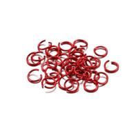PGPGP 300 anillas de salto abiertas de colores (6 mm, 8 mm y 10 mm) for proyectos de joyería y manualidades.(Red,10mm)