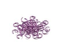PGPGP 300 anillas de salto abiertas de colores (6 mm, 8 mm y 10 mm) for proyectos de joyería y manualidades.(Purple,10mm)