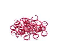 PGPGP 300 anillas de salto abiertas de colores (6 mm, 8 mm y 10 mm) for proyectos de joyería y manualidades.(Rose,10mm)