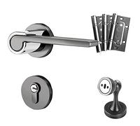 PGPGP Juego de manijas de palanca for puertas de privacidad - Cerradura de aleación de zinc for baño y dormitorio - Fácil instalación, diseño clásico(ModelA)