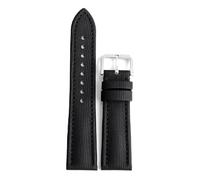 Pgqjfks Correa de reloj Correa de tela de lona 18/19/20/21/22/23/24mm para hombres y mujeres Correa impermeable, Línea negra-negra, 23mm