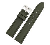 Pgqjfks Correa de reloj Correa de tela de lona 18/19/20/21/22/23/24mm para hombres y mujeres Correa impermeable, Verde, 18mm