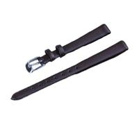Pgqjfks Correa de reloj de cuero 8/10/12/14/16/18/20/22mm Accesorio de banda de reloj suave, Marrón oscuro, 22mm