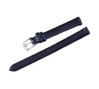 Pgqjfks Correa de reloj de cuero 8/10/12/14/16/18/20/22mm Accesorio de banda de reloj suave, Negro, 22mm