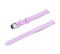 Pgqjfks Correa de reloj de cuero 8/10/12/14/16/18/20/22mm Accesorio de banda de reloj suave, Rosa, 18mm