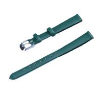Pgqjfks Correa de reloj de cuero 8/10/12/14/16/18/20/22mm Accesorio de banda de reloj suave, Verde 1, 14mm