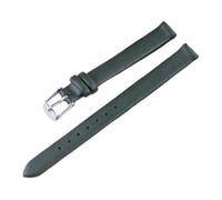 Pgqjfks Correa de reloj de cuero 8/10/12/14/16/18/20/22mm Accesorio de banda de reloj suave, Verde 2, 18mm