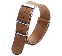 Pgqjfks Pulsera de cuero Correa de reloj Accesorios de reloj Correa de reloj de 18/20/22/24mm, Marrón, 22mm