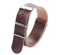 Pgqjfks Pulsera de cuero Correa de reloj Accesorios de reloj Correa de reloj de 18/20/22/24mm, Marrón oscuro, 18mm