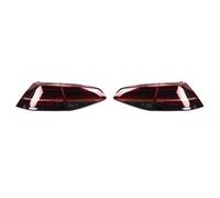 PGQSQVTXF Par De Luces Traseras LED para VW para Golf 7 Mk7 7.5 MK 7.5 2013-2020 con Parpadeo De Agua Y Freno Montaje De Luces Traseras(Red Clear 2PCs)