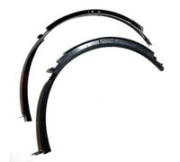 PGQSQVTXF para Corvette C7 2014 2015 2016 2017 2018 2019 2 Piezas Molduras De Guardabarros para Rueda Delantera De Coche(Glossy Black)