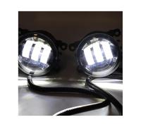 PGQSQVTXF para Jeep para Wrangler JK para Wrangler Unlimited JK para Grand Cherokee para Renegade BU LED Luz Antiniebla Parachoques Delantero Lámpara Antiniebla(Single Light-White)