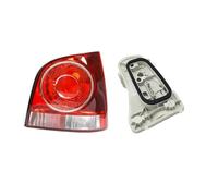 PGQSQVTXF para VW para Polo 9N 9N3 2001-2010 Parachoques Trasero Luz Trasera Hatchback Luz De Freno Y Freno Luz Trasera Sin Bombillas Montaje De Luces Traseras(Bulb Holder(Red),Izquierda y Derecha)