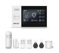 [PGST A107F]|Alarma-Sistemas-Seguridad-16-Piezas|Doble Red WiFi/4G 120dB|Certificado NF/CE EN50131|Protección Casa/Apartamento|Compatibilidad Freebox Alexa Tuya
