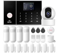[PGST][A108F-EU-E/T53W2][Sistemas de alarma doméstica][2025][WiFi/4G 120dB SOS][Cert. CE][Kit de 21 piezas][Sin cuotas mensuales][Smart Life Alexa]