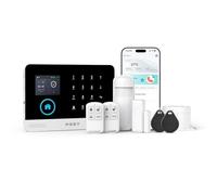 PGST Sistema de Alarma 2G gsm WiFi, Compatible con Control Remoto, Kit de Seguridad para el Hogar con Smart Life App 8Piezas, Sistema antirrobo Inalámbrico 120DB, Compatible con Alexa, Google Home