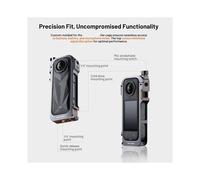 PGYTECH Camera Cage for X5 with Quick Release Knob Built-in Cold Shoe Mounts and 1/4inch Threads Action Camera Frame