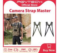 PGYTECH Camera Strap Master, Arnés de hombro doble de cuero para 3 cámaras, Arnés de cámara ajustable para fotógrafo profesional Green