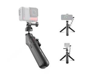 PGYTECH CapLock MantisPod Power Mango de Batería Montaje para Insta360 X3 Carga Selfie Vlog Accesorio Trípode con Cámara de Acción y Adaptador 1/4" Bastón de Alimentación 5000mAh para Teléfono